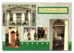 Charleston Doors Charleston South Carolina Postcard Continental View Card