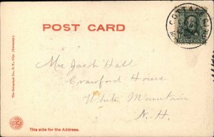 Edgartown Massachusetts MA Cape Cod Lighthouse Rotograph c1910 Postcard