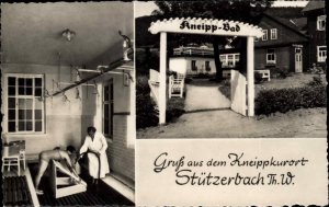 Stutzerbach Germany Gruss aus dem Kneippkurort RPPC Vintage Postcard