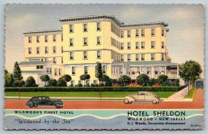 Hotel Sheldon  Wildwood By-The-Sea    New Jersey  Postcard