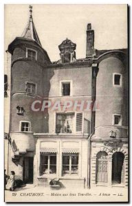 Postcard Old House Chaumont both Turrets A house