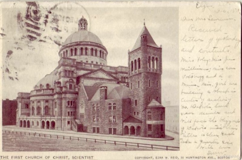BOSTON, MA THE FIRST CHURCH OF CHRIST, SCIENTIST 1908