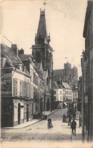 Lot301 amiens la rue st leu l eglise st leu et la cathedrale france