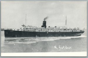 STEAMSHIP S/S BERKSHIRE VINTAGE REAL PHOTO POSTCARD RPPC