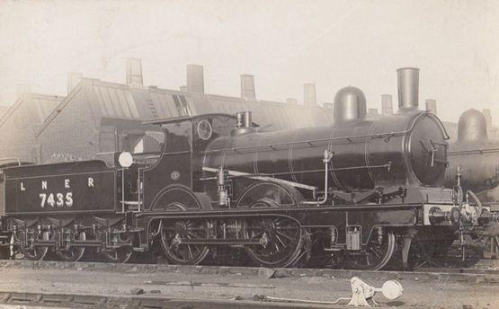 LNER 7435 Engine Train Vintage Railway Real Photo Postcard