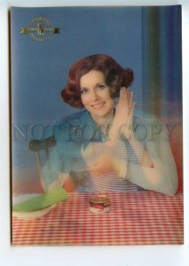 493255 advertising company Prodintorg Moscow girl crabs shrimps lenticular 3D