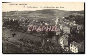 Old Postcard The Ardeche Illustree Louvesc General View from Mount Besset