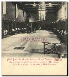 Hotel Dieu Old Postcard The Great Hall or Grand Chamber Beaune