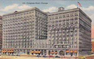 Illinois Chicago Congress Hotel Curteich