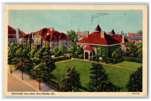 1938 Aerial View Goucher College Baltimore Maryland MD Posted Vintage Postcard