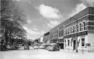 Autos Reed Street Red Oak Iowa Cook RPPC Photo #3A52 Postcard 9814