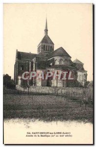 Old Postcard Saint Benoit sur Loire Loiret apse of the Basilica XI to XIII ce...