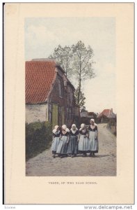 Veere, Op Weg Naar School, Zeeland, Netherlands, 1910-1920s