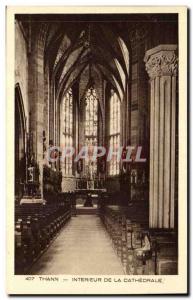 Old Postcard Thann Inside the cathedral