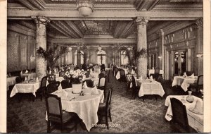 Vtg New York City NY Hotel Woodstock Restaurant Dining Room 1909 Postcard