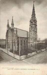 USA St. John's Church Paterson New Jersey Vintage Postcard 07.80