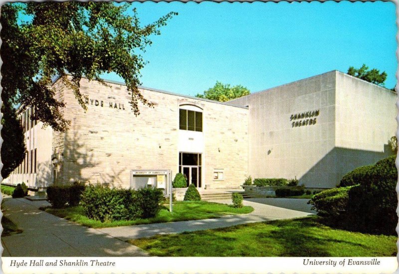 3~4X6 Postcards IN, Indiana  UNIVERSITY OF EVANSVILLE  Theatre~Health~Neu Chapel