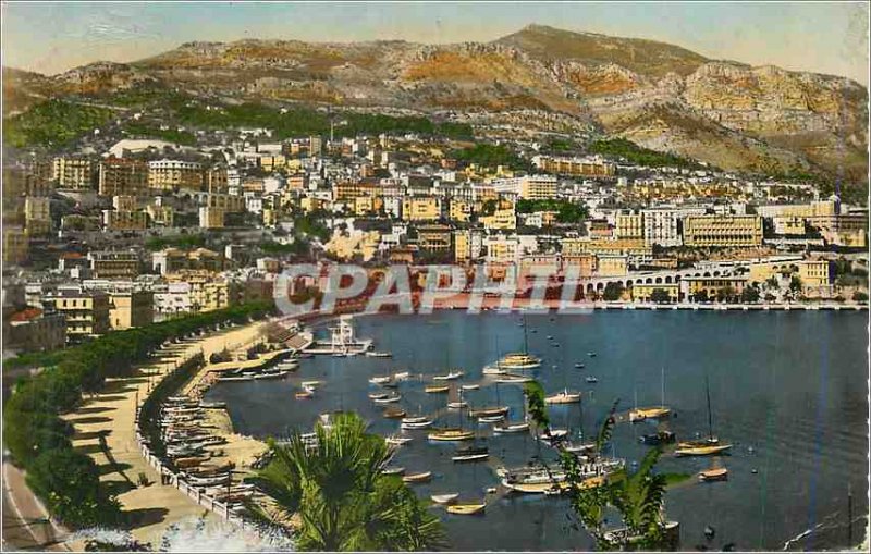 Modern Postcard Monte Carlo Harbor and the Condamine