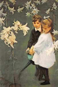 Children With Lilies, John S. Sargent  