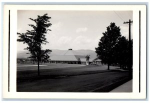 c1940's Gould Athletic Field House Bethel Maine ME Vintage RPPC Photo Postcard 