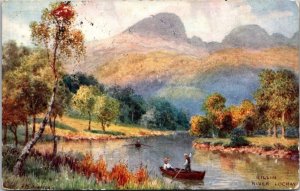 Killin, River Lochay, Bonnie Scotland Loch Tay Tuck 7818 Vintage Postcard Z02