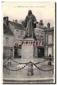 Old Postcard Dreux E and L Statue of Jean Rotrou