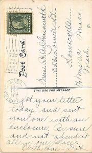 Nantucket MA Post Office Dirt Street View Postcard