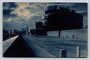 Mausoleum of Hadrian ROME Italy Vintage Postcard 0569