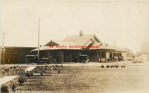 Depot, Oregon, Salem, RPPC, Southern Pacific Railroad Station, Photo