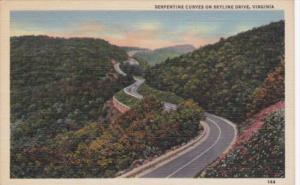 Virginia Serpentine Curves On Skyline Drive