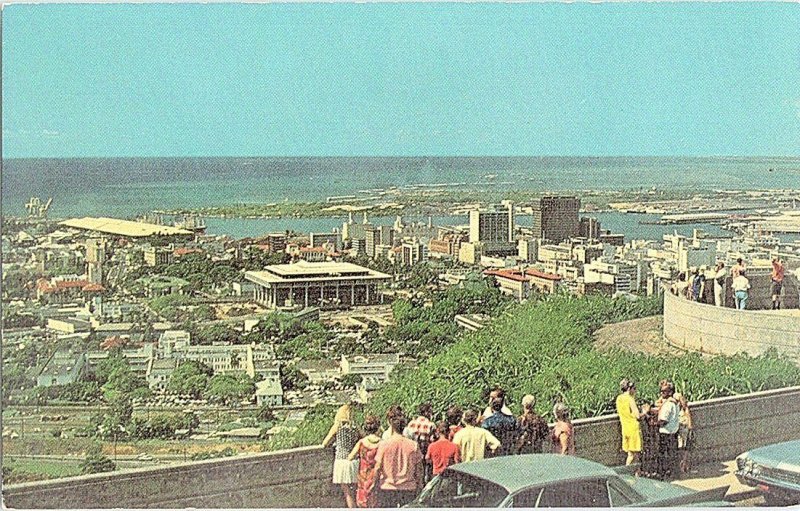 Downtown Honolulu Hawaii Vintage Postcard Standard View Card