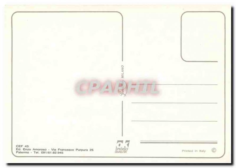 Postcard Modern Carrettino Siciliano Cefalu