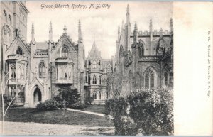 Grace Church Rectory New York City New York Undivided Back Postcard