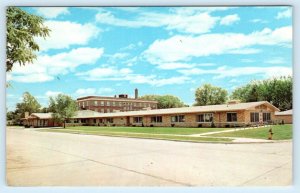 BOONE, Iowa IA ~ New Addition EVANGELICAL FREE CHURCH HOME c1960s Postcard