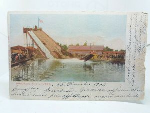 Shooting the Chutes Vintage US Postcard Los Angeles California 1904