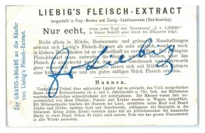 Huns Horsemen, Liebig's Fleisch-Extract German Trade Card *VT27I