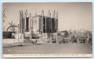 CENTURY of PROGRESS, Chicago 1933 ~ TRAVEL & TRANSPORT BLDGS ~ Childs Postcard