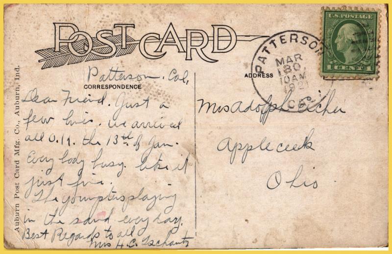 Patterson, Calif., Del Puerto Hotel - 1921