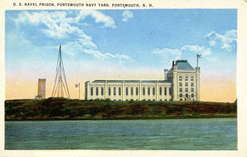 NH - Portsmouth. Piscataqua River and Naval Prison