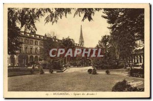 Old Postcard Mulhouse Square Arcades