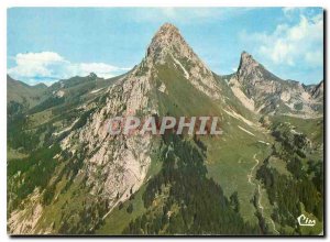 Modern Postcard The Dent d'Oche Haute Savoie Aerial view