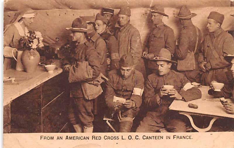 American Red Cross LOC Canteen in France Red Cross Unused 