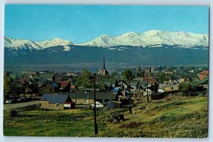 Leadville Colorado Postcard Incorporated City Country Center Area c1960 Vintage
