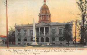 Charlotte North Carolina Court House Vintage Postcard AA83785