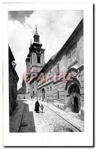 Old Postcard Szekesfehervar Uteareszlet has Szt Istvan Templommal Hungary Hun...