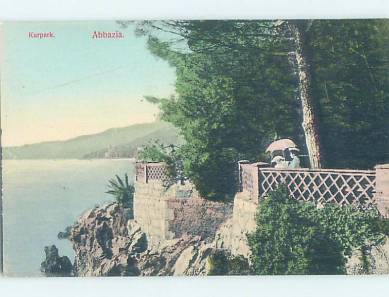 old card KURPARK Opatija - Abbazia In Primorje-Gorski Kotar County Croatia F5401