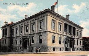 Public Library Kansas City, Missouri USA View Postcard Backing 