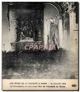 Postcard The Old Army celebrations of victory in Paris July 14, 1919 The Ceno...