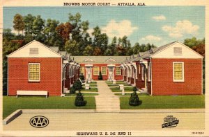 Alabama Attalla Browns Motor Court 1951 Curteich