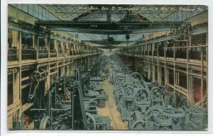 Main Aisle Westinghouse Electric Works Interior Pittsburgh Pennsylvania postcard